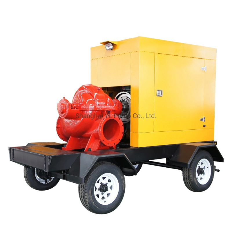 Diesel Driven Double Suction Split Case Pump for Waterworks/Centrifugal Water Pump Dewatering Pump