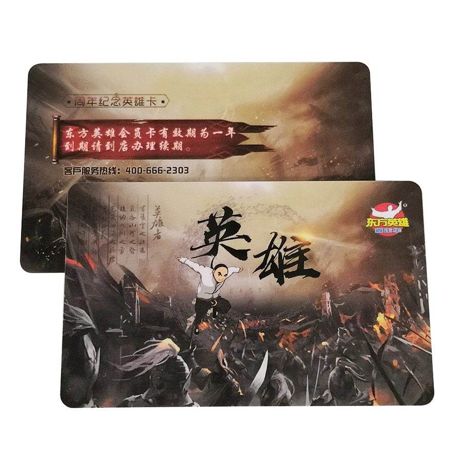 Beautiful PVC Printing Magnetic Stripe Card for Game Promotion