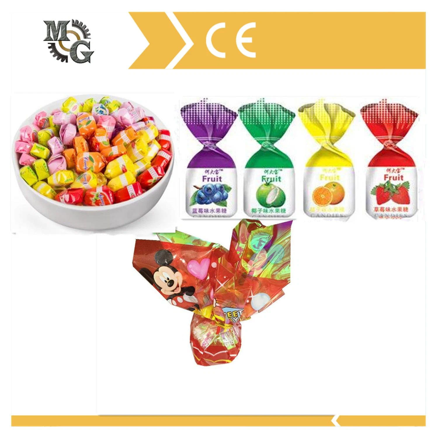 Candy Package Machine Single/Double Twist Wrapping Machine