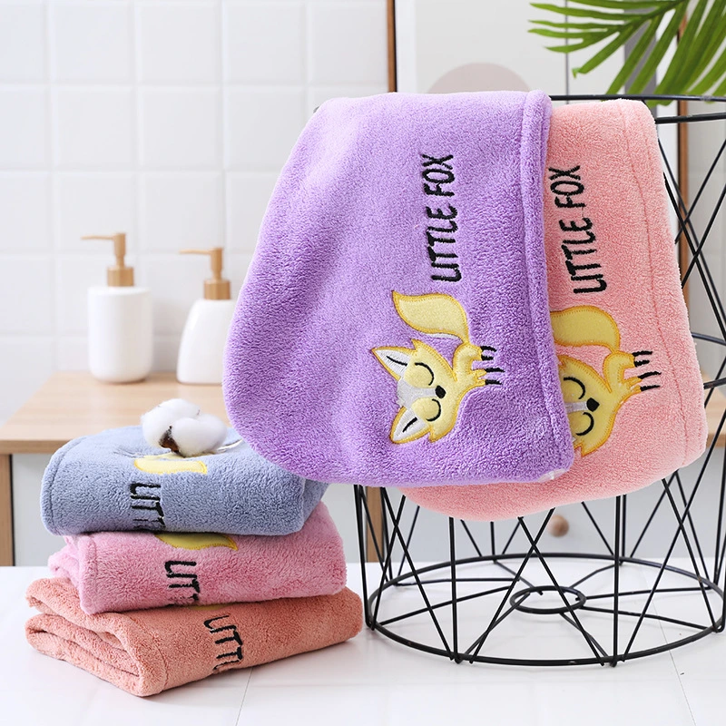 Haartuch Mikrofaser Schnell Magie Trocknen Wrap Turban Bad Dusche Kopftuch mit Knöpfen