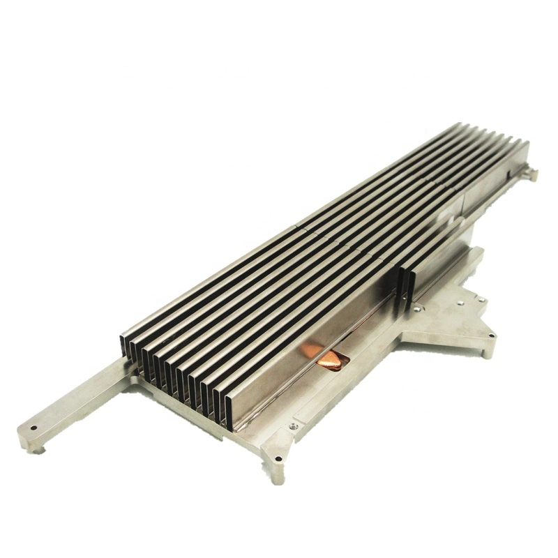 Custom Aluminum Folded Fin Heat Pipes Electronic Soldering Radiator