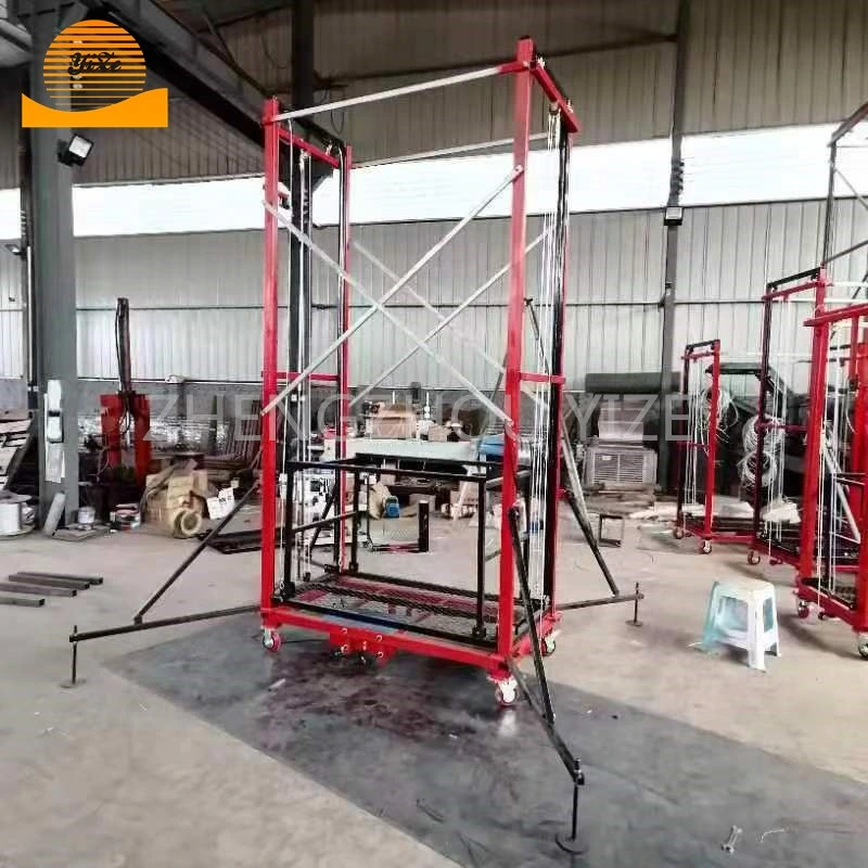 Electrical Scaffolding Lift Aluminum Steel Electric Lifting Scaffold with Wheel Lifter for Walls