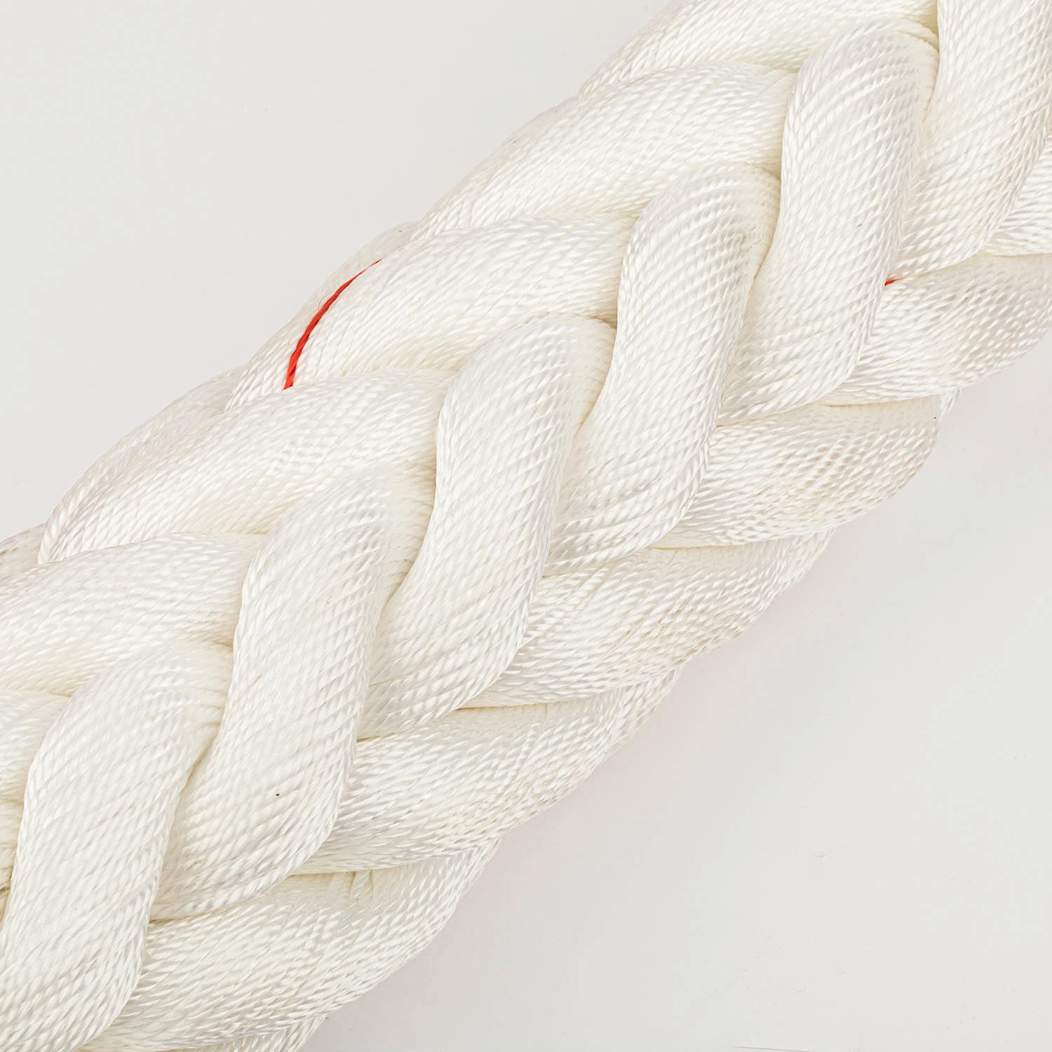 White PP Multifilament Double Braided Mooring Rope