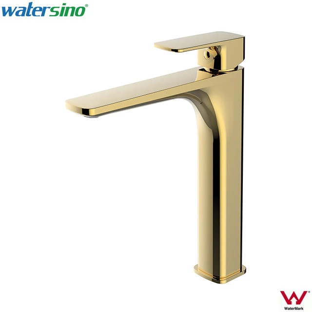 Cupc Watermark Bathroom Tapware Brass Matte Black Extended Basin Mixer Tap