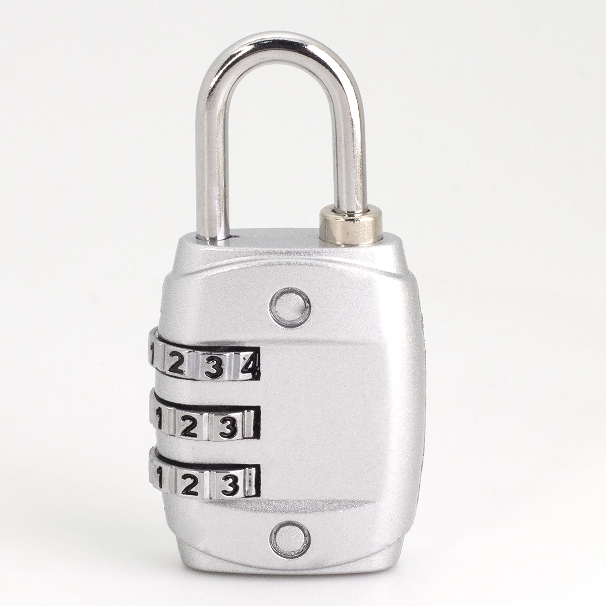 30mm Security Padlock with 3 Digits Password Reset Zinc Alloy Combination Padlock