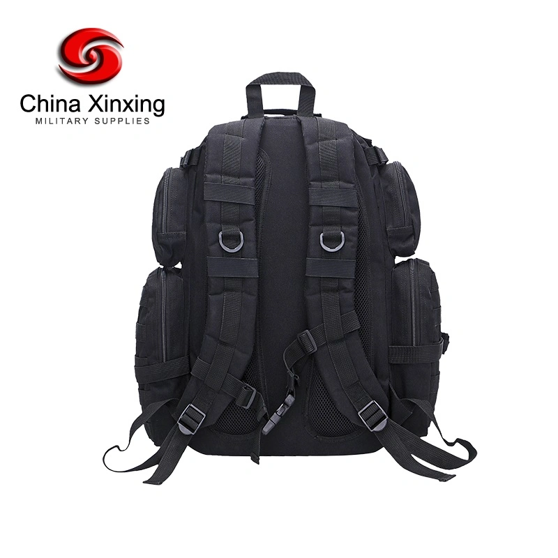 Tactical Black Bag for Camping Hiking Outdoor Backpack for Police and Military Soldier