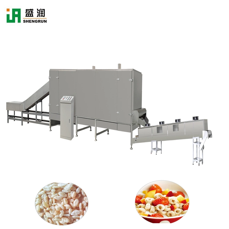 Shengrun Inox material Processing Line Delicious Corn flakes Food Linha de processamento