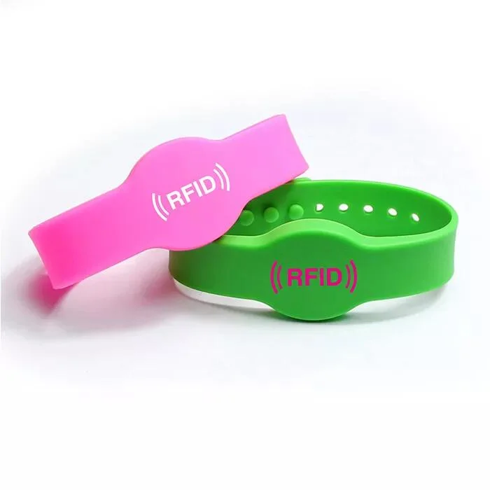 UHF 860-960MHz Adjustable Waterproof Silicon RFID Wristband / Bracelet / Wrist Band