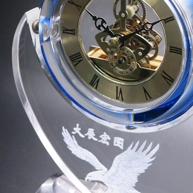 Hot Sell Custom Wholesale/Supplier Crystal Clock for Souvenir Gifts