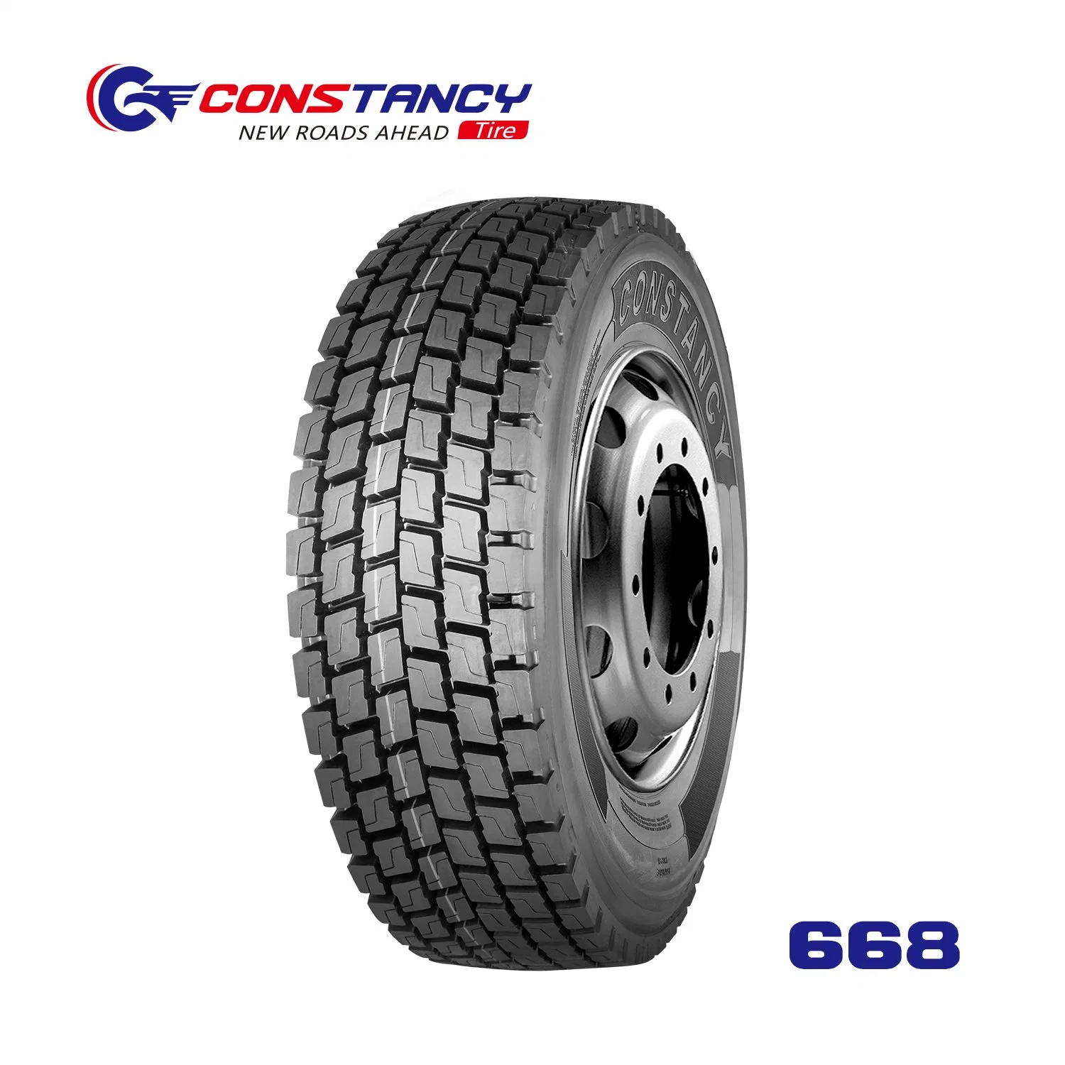 Constancy Truck Bus Tyre, TBR, Light Truck Tyre, Block Drive 668 (295/80R22.5, 315/80R22.5, 11R22.5, 12R22.5)