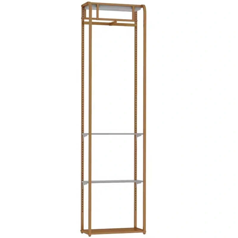 Floor-to-Ceiling Metal Display Stand for Clothing Store