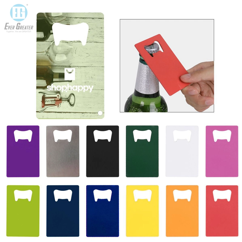 Blank Stainless Steel Credit Card Bottle Opener Business Card Puller