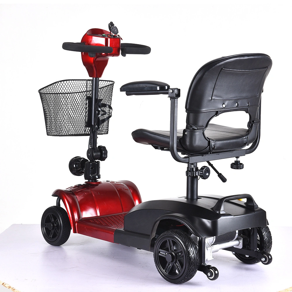 Leo Foldable 24V 180W 12ah Battery 4 Wheel Vigorous Electric Mobility Scooter for Elder Disabled