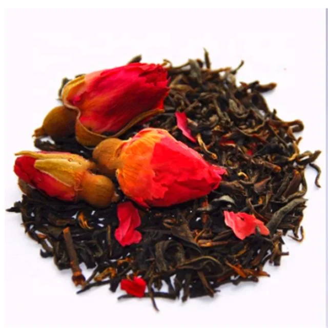 Chino OEM PU' Er Rosas Flora de hierbas té de la desintoxicación de belleza para la Piel El té negro
