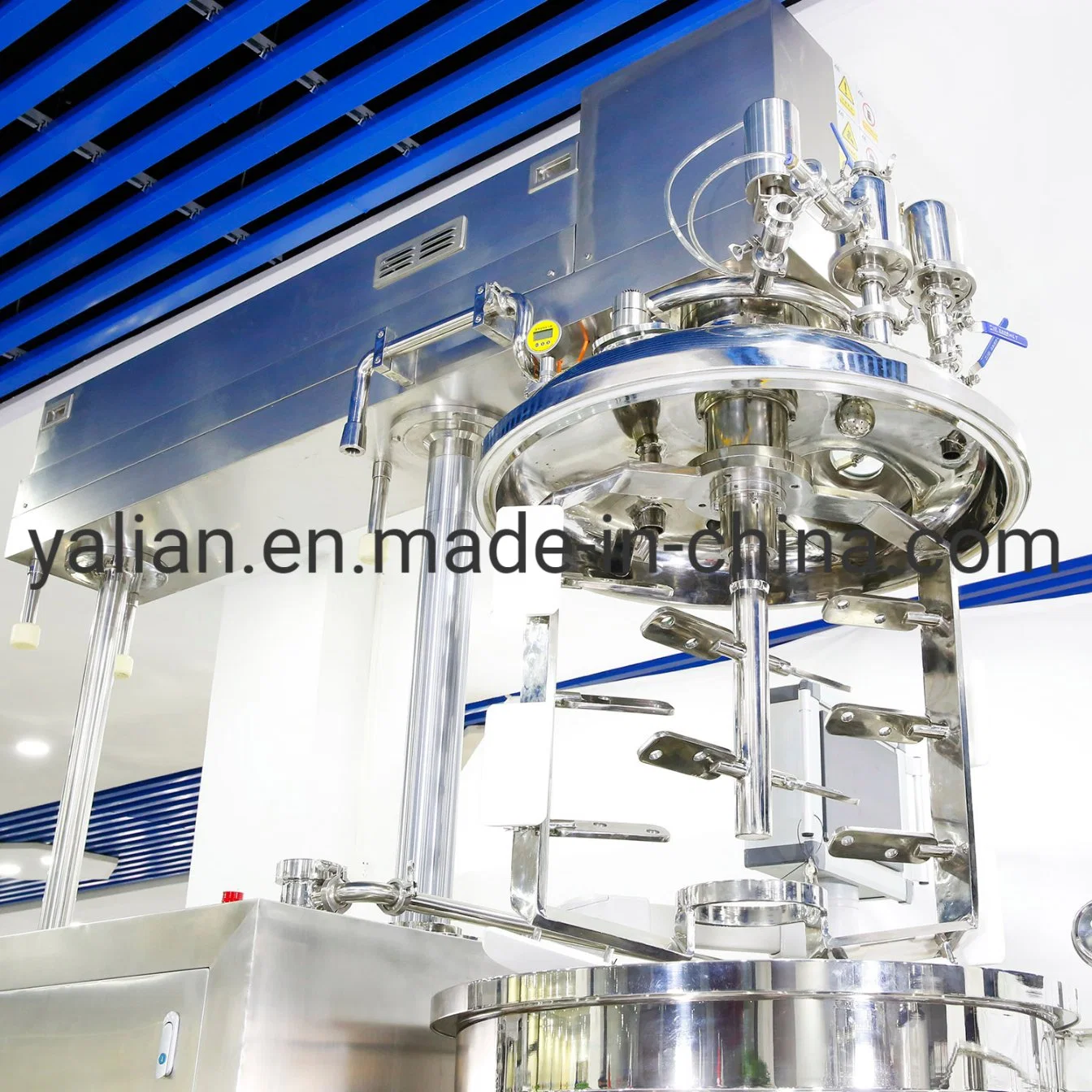 Iointment farmacêutico Yalian 100L a preparar misturador emulsionante a vácuo para misturar Óleo e água