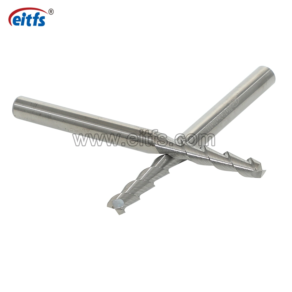 Solid Tungsten Carbide 2 Flutes Flat End Mill Cutting Tools for Aluminum