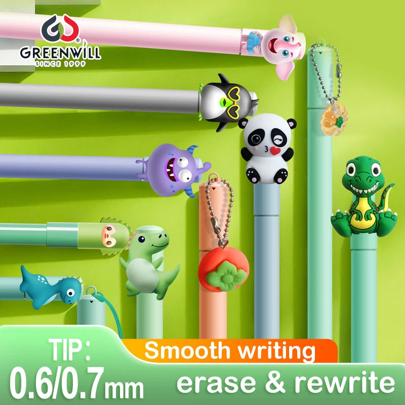 Hotsale Fancy Stationery Factory Greenwill Custom Promotion School Supply Kawaii Esferográfica de gel de recarga Cartoon cute (KP202205)