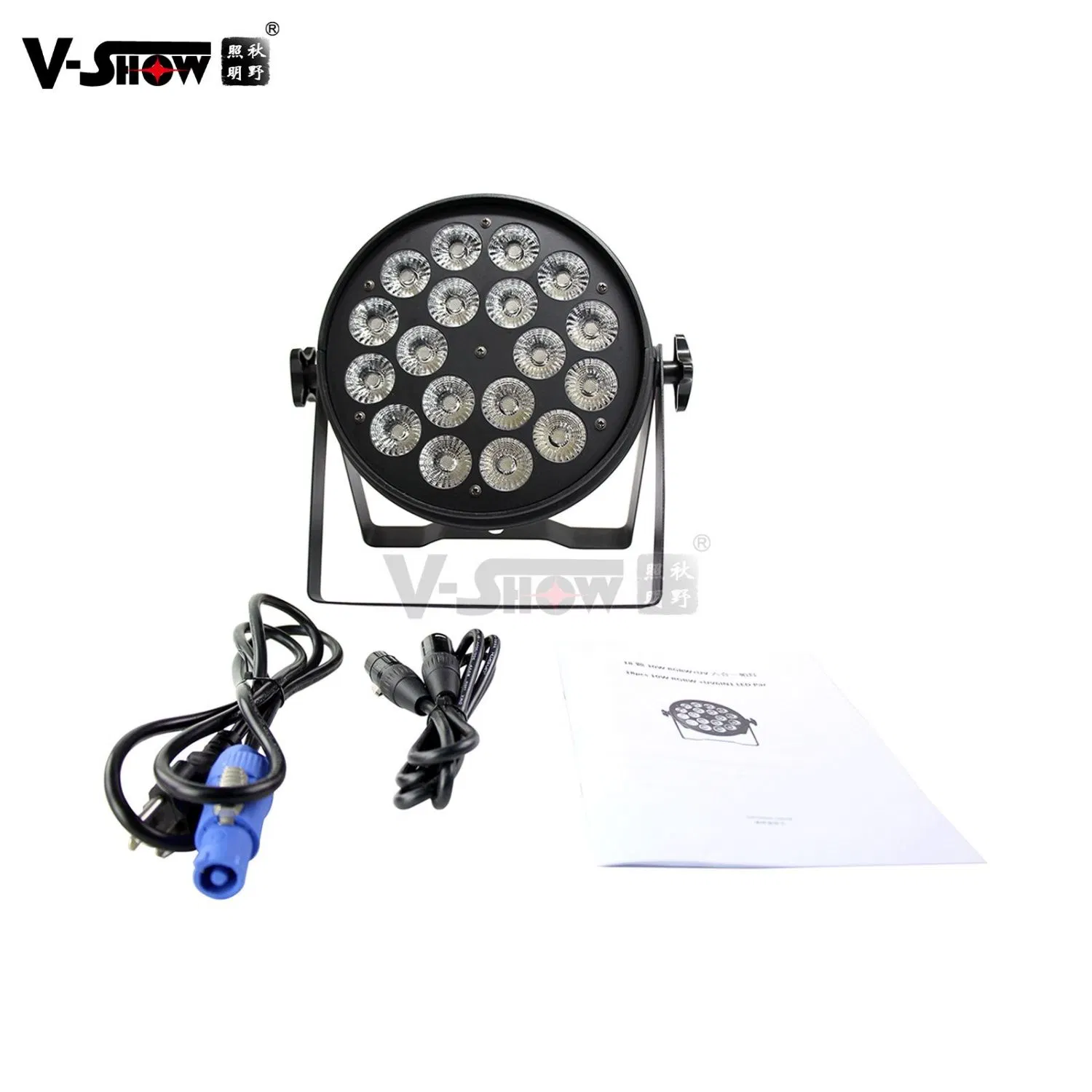 V-Show P1806s LED تكافؤ عالي الجودة الضوء للمرحلة الداخلية الديناميكية إضاءة نادى DJ