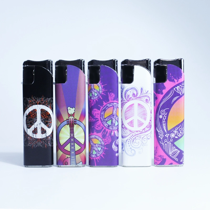 Thin Style Electronic Lighters in Chinese Lighter Shops