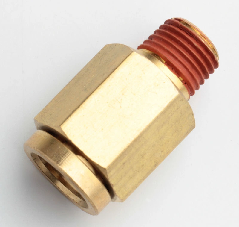 Xhnotion Pneumatic Brass Push to Connector Industrial 3/8&prime; &prime; NPT Male Straight D. O. T. Push in Fitting