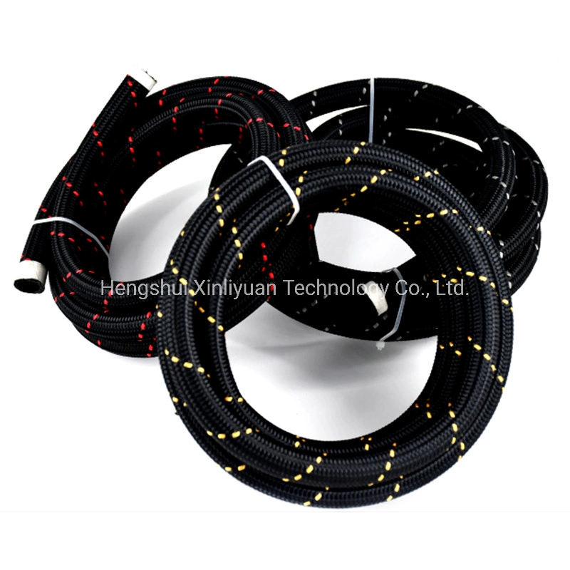 Long Using Life Hot Sale An4 Double Soft Stainless Steel Oil Cooler Rubber Hose