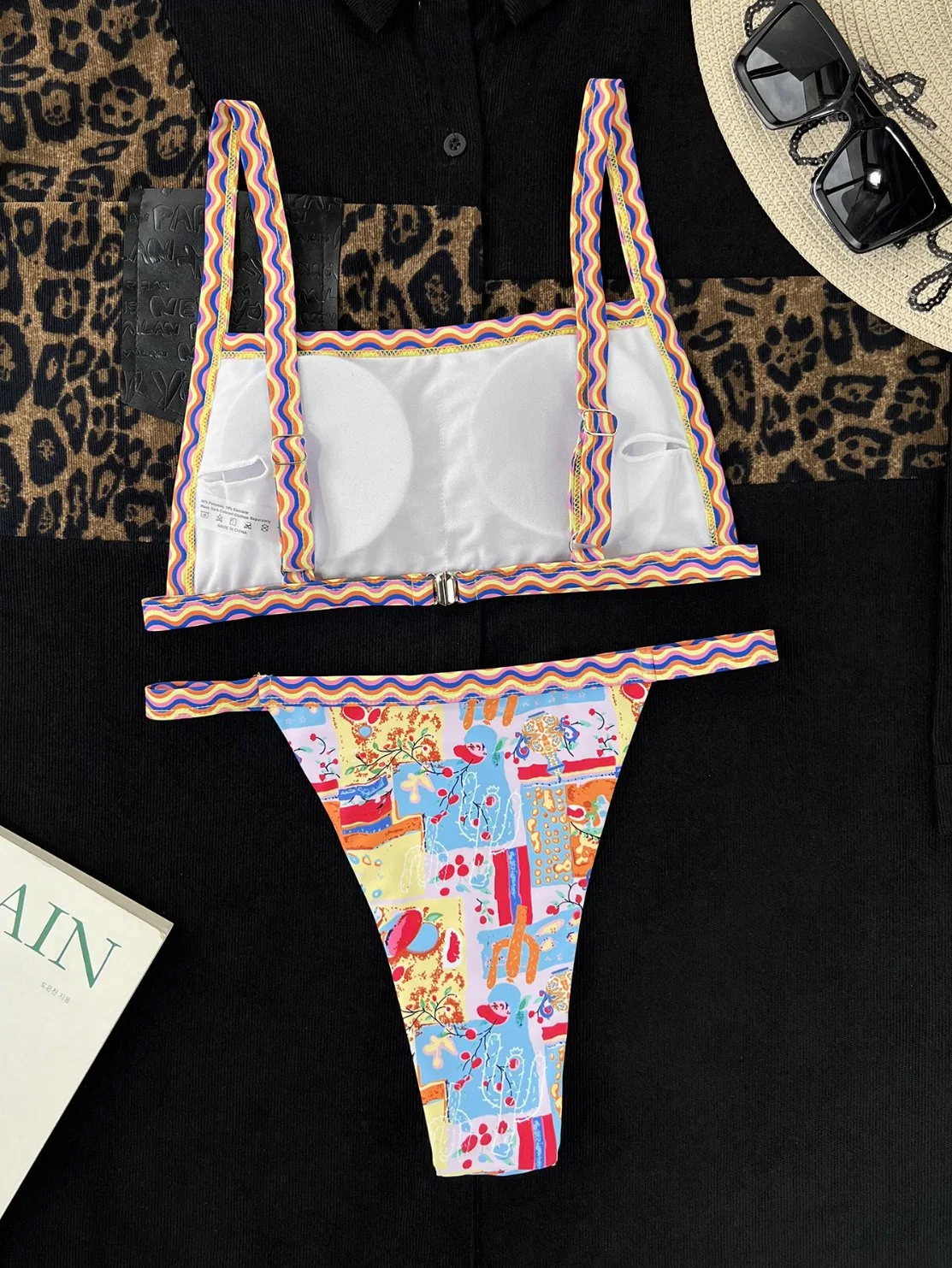 Luxury Printing Swimwear Swimming Bikinis Two Pieces Brazilian Bikini Swimsuits Set