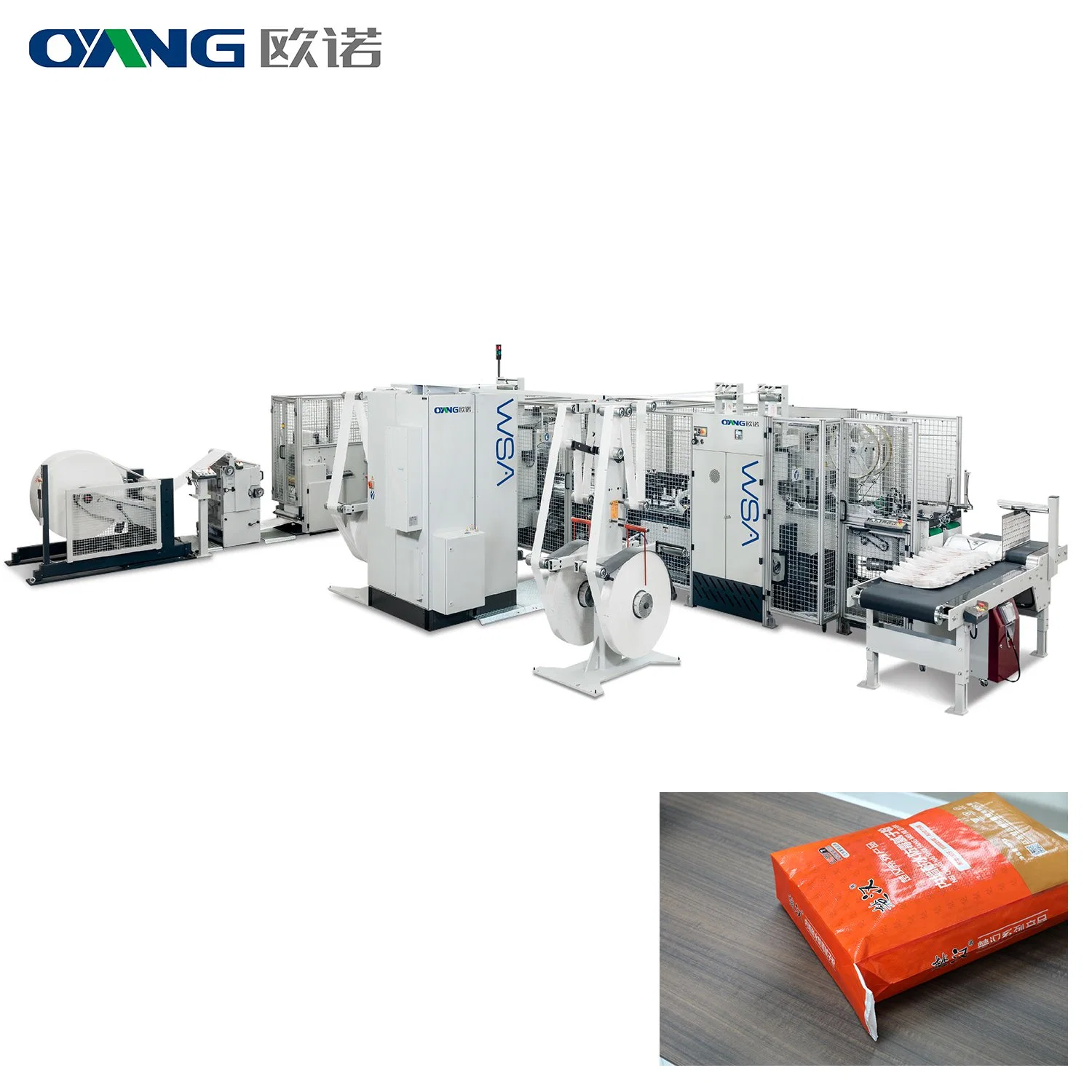 PP Woven/Paper/BOPP Block Bottom Valve Sack Cement Bag Making Machine