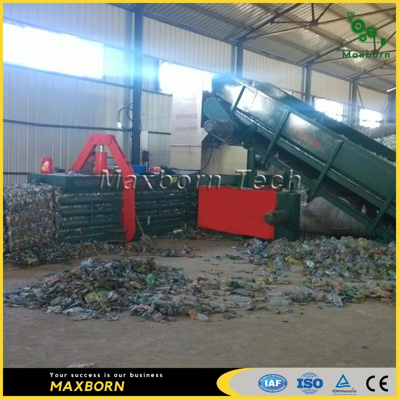 Double Motor Auto Tie Hydraulic Horizontal Baling Machine with Water Cooling System Technology-Driven Waste Paper Cardboard Baler Equipment with SGS Approved