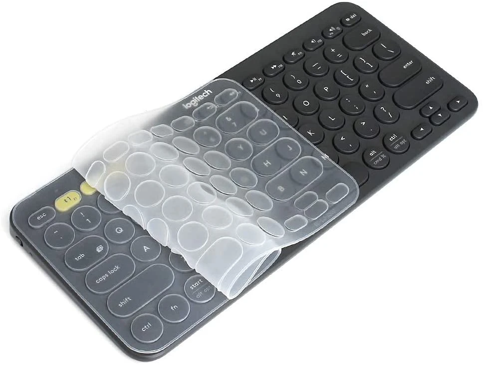 Silicone Keyboard Cover for Logitech Bluetooth Multi - Device Keyboard Cover K380 Ultra Thin Protective Skin