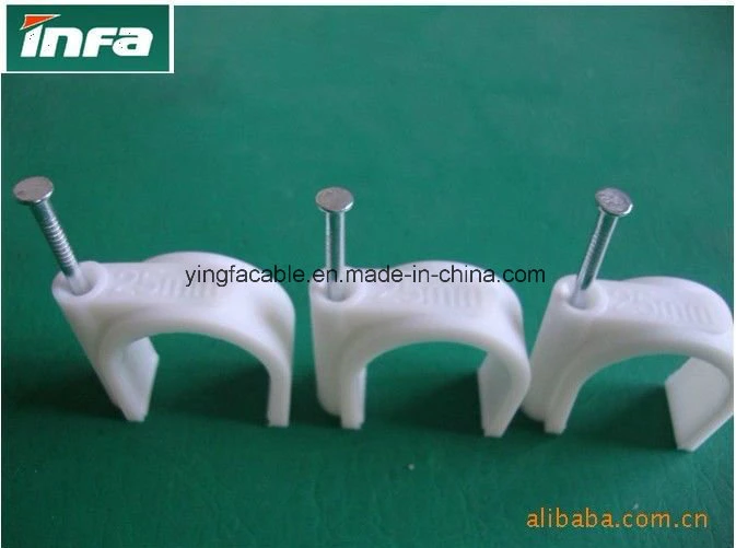 Plastic Material and Flat Nail Clip Type Plastic Wall Cable Clip