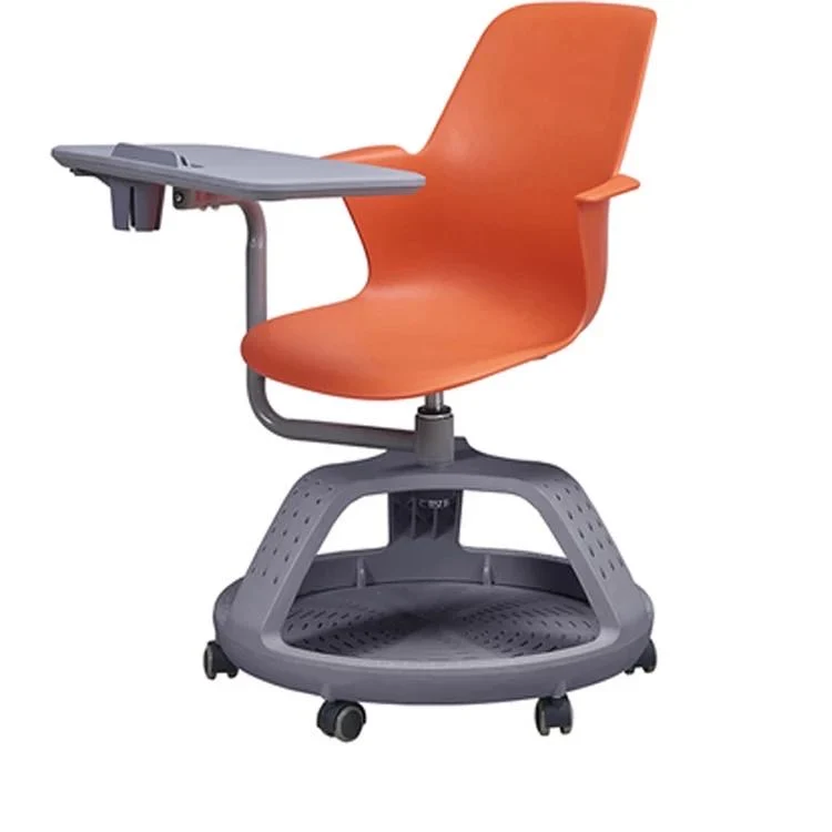 Plastic Tripod Base Training Chair Student Computer Chair with Tablet