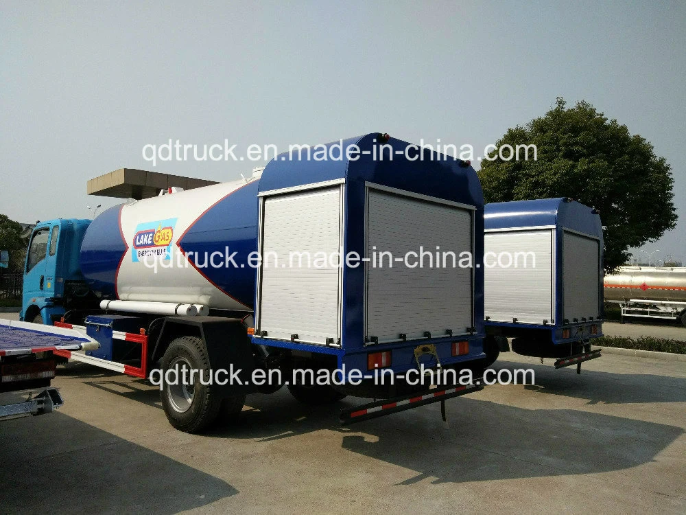 5m3 mobile gas station truck, 6m3 Refilling LPG Tank truck