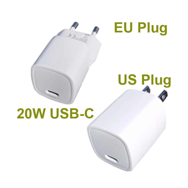 ETL USB C Wall Charger Pd 20W Single Port Mobile Phone Power Delivery 20W Usbc Travel Charger for Wireless Charger