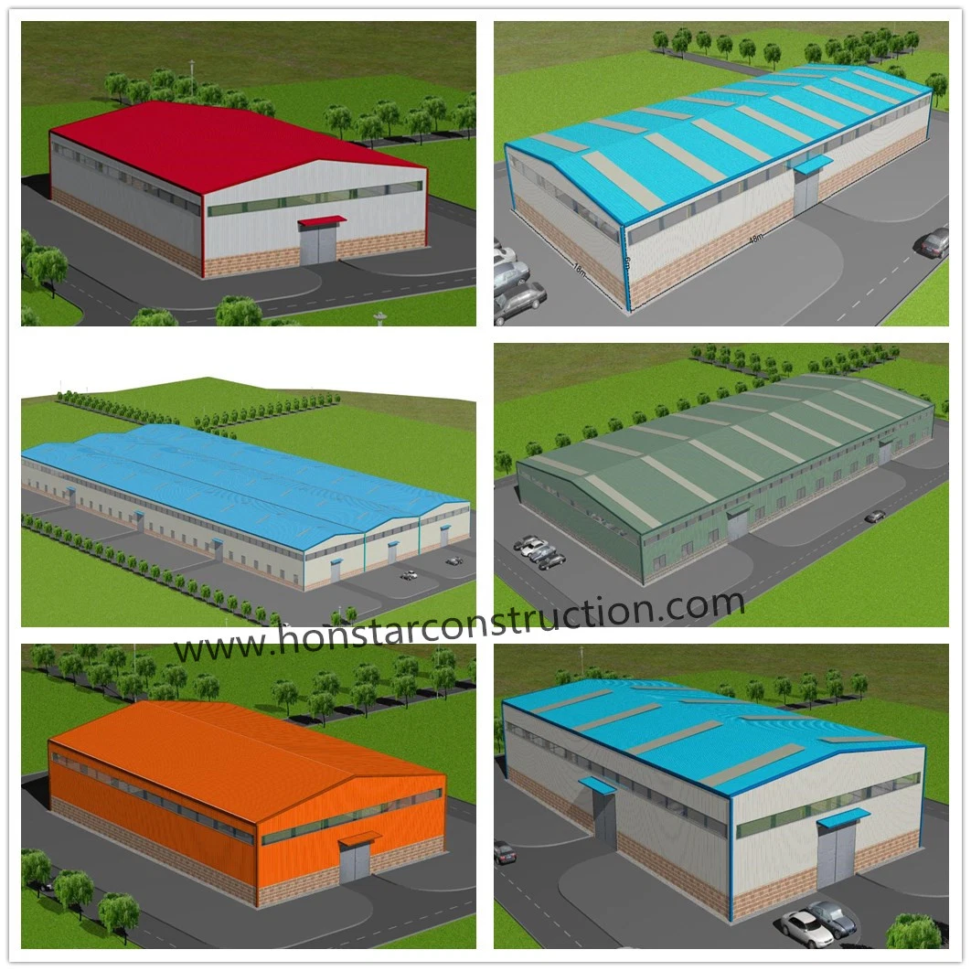 Stahlkonstruktion Konstruktion Vorgefertigtes Geschäftsgebäude / Industrielager Lager / Werkstattanlagen / Landwirtschaftliche Farm Gebäude