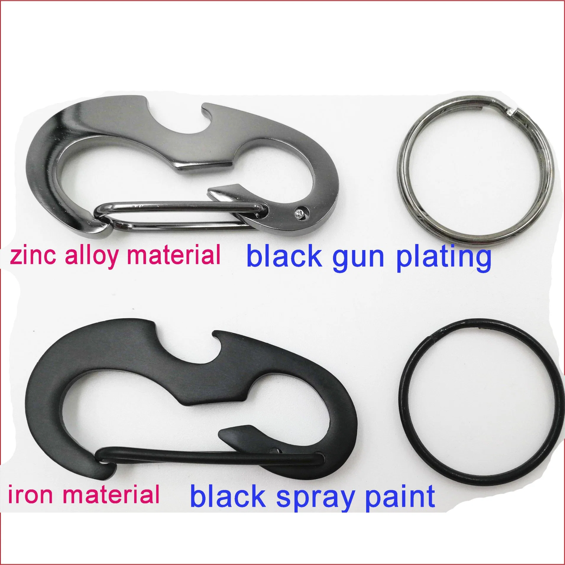 Small Size Round Shape Cheap Carabiner Metal Snap Hook