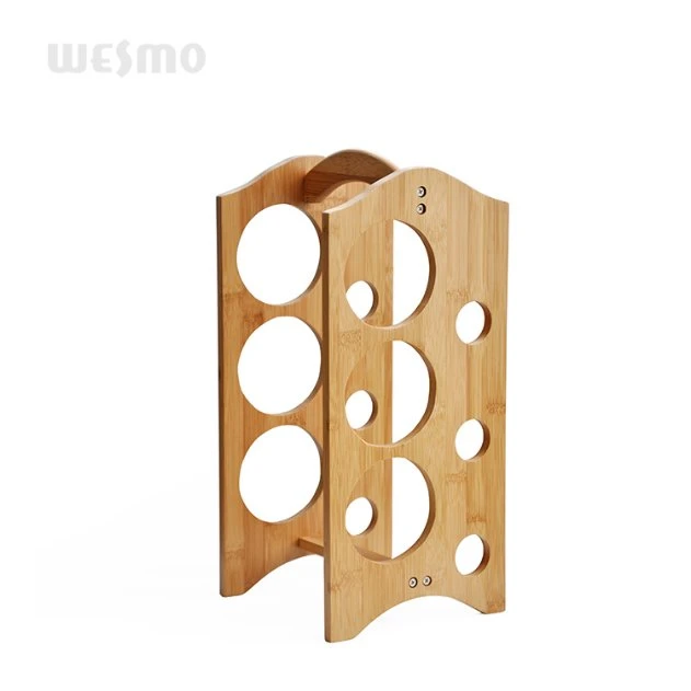 Bamboo Wood Kitchen Accessories Wine Bottle Rack