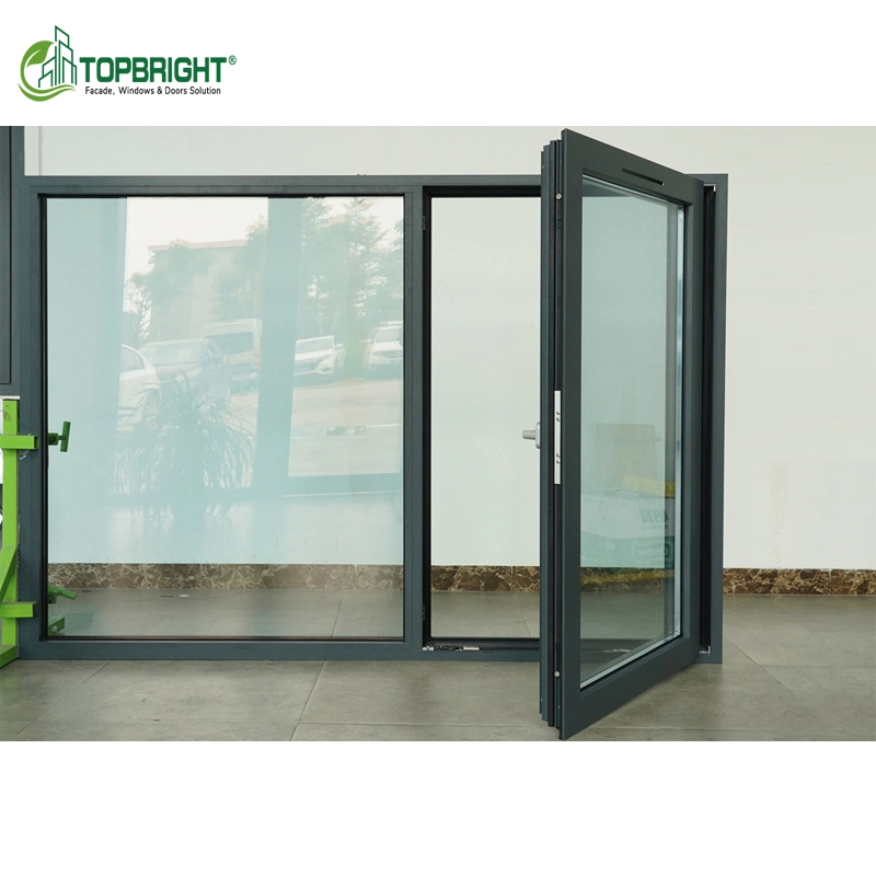 Topbright Narrow House Window Casement Compose Hurricane Impact Aluminum Window Glass