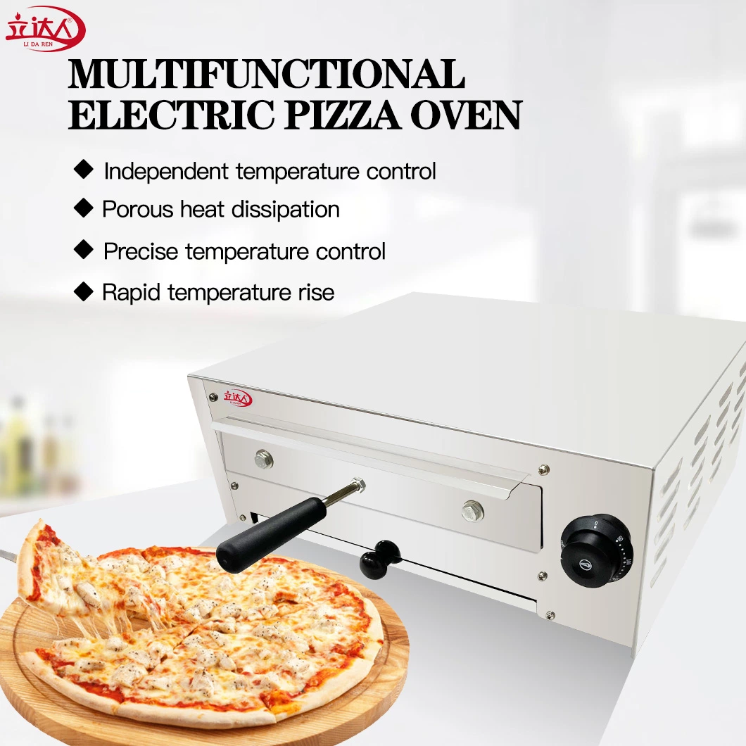 Lida Cocina profesional Panadería equipos Acero inoxidable Comercial Pizza eléctrica Horno máquina de hornear y Horno de aperitivos congelados para el hotel Y uso doméstico