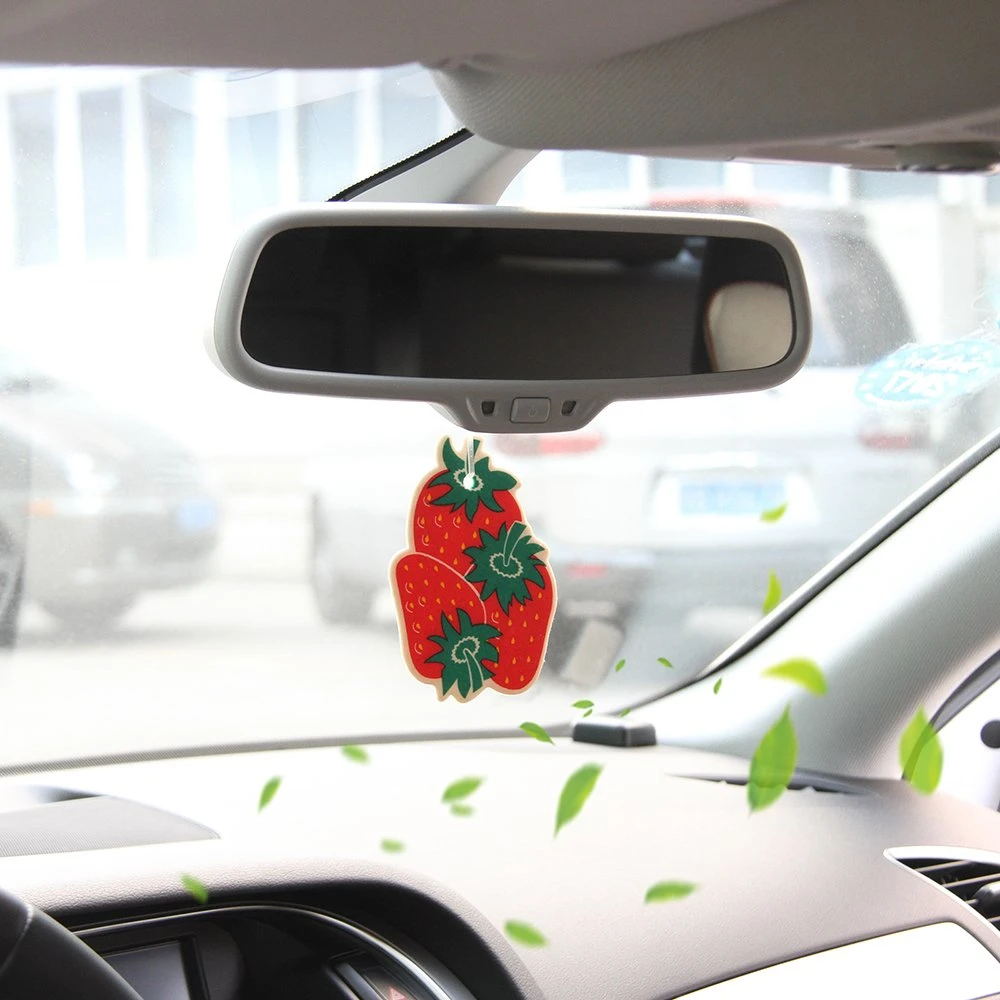 Voiture Diffuseur de parfum pendaison saveur des fruits du papier de parfum de voiture