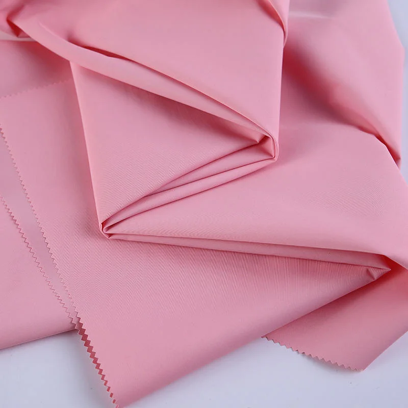 260t Full-Dull Twill Polyester Pongee Fabric Waterproof Function PU Coated Breathable and Permeable