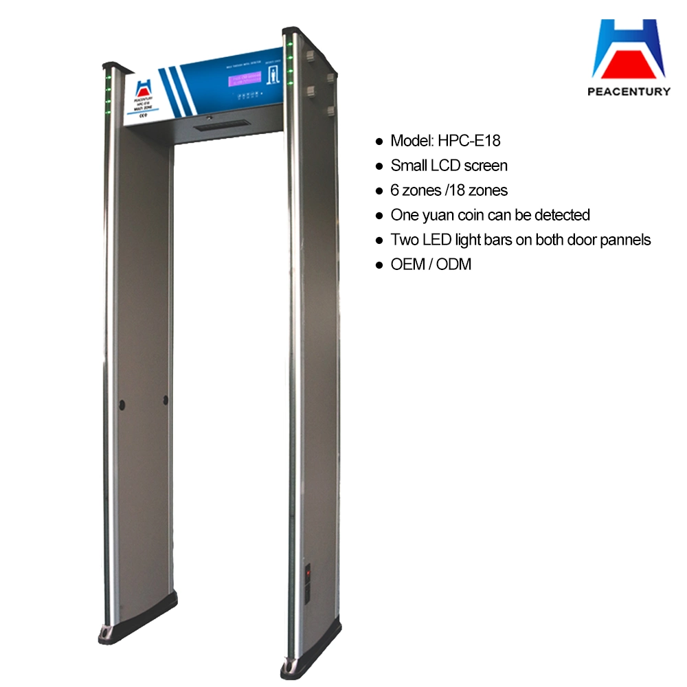 33 Scanning Zone IP65 Security Scanner Door Frame Full Body Walk Through Metal Detector Price