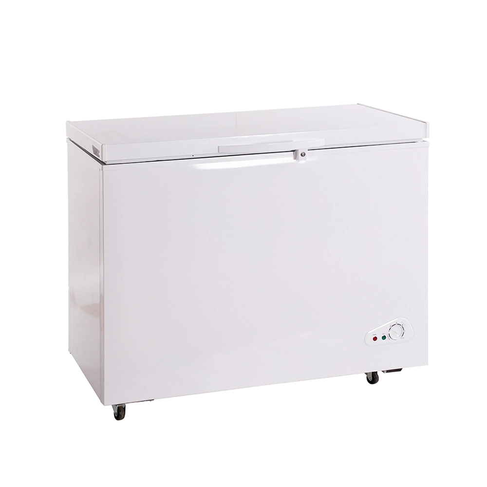 Hot Selling 318 Liter Household Single Door Chest Freezer Top Open Freezer with Inside Condenser