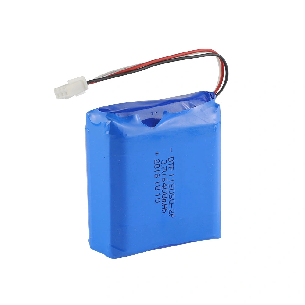 Customize Datapower 115050 2p 3.7V 6400mAh Storage Li Polymer Battery Pack with PCB Wires