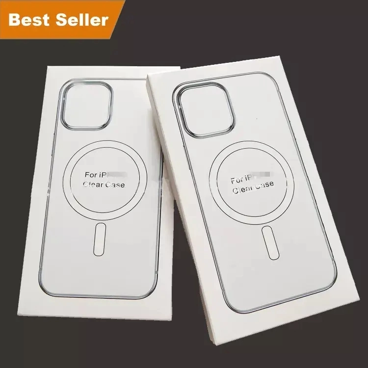 Magsafe Clear Wireless Charging Phone Case with Retail Box Packaging for iPhone 15