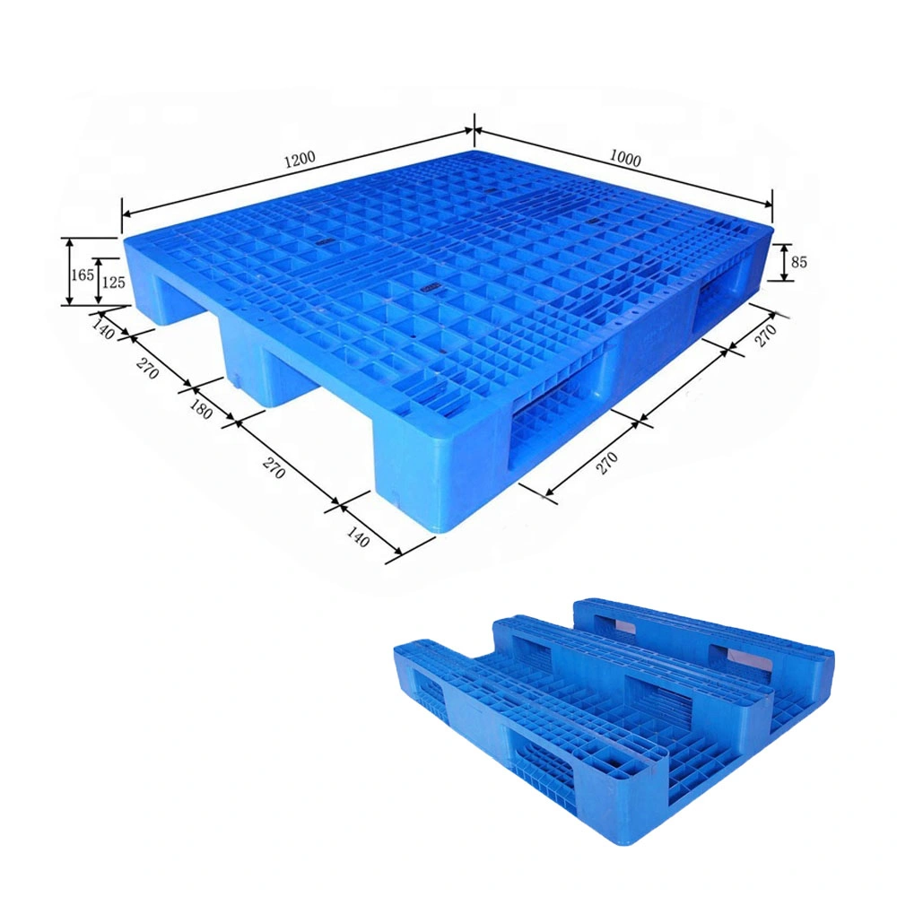 Usine directement bon marché Prix 1200*1000 mm Palette plastique simple face