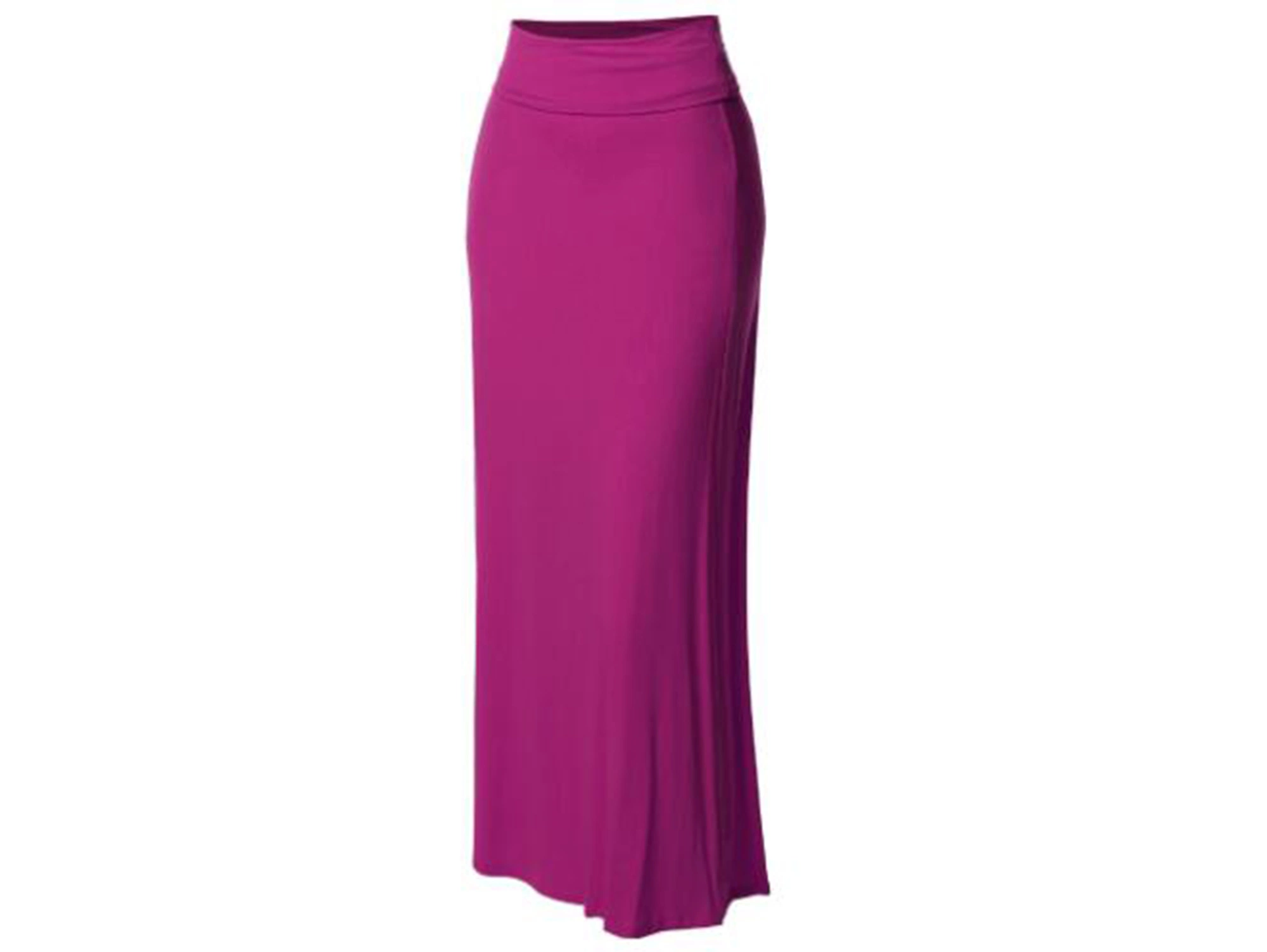 OEM Custom Made Fashion Outfit Women&prime; S Stylish Fold Over Flare Long Maxi Skirt
