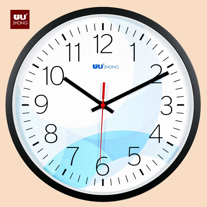 Promotional Plastic Quartz Round Custom Logo Watch for Wall Digital Clock Wall