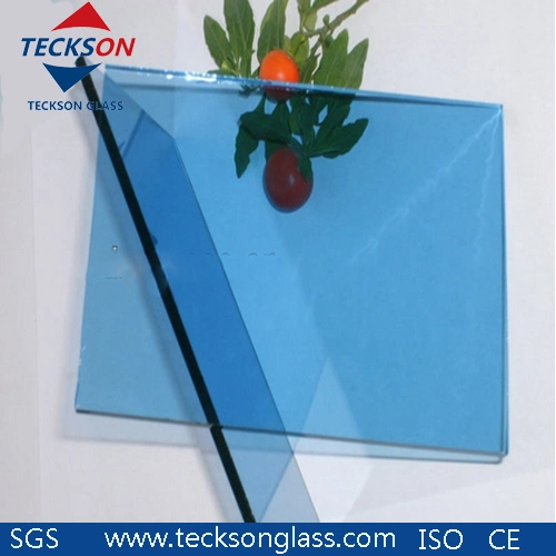 4/5/6/8/10/12mm Colored Ford Blue Tinted Tempered Float Sheet Glass