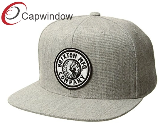 Promotion 100% Acrylic Snap Back Cap with Flat Embroidered