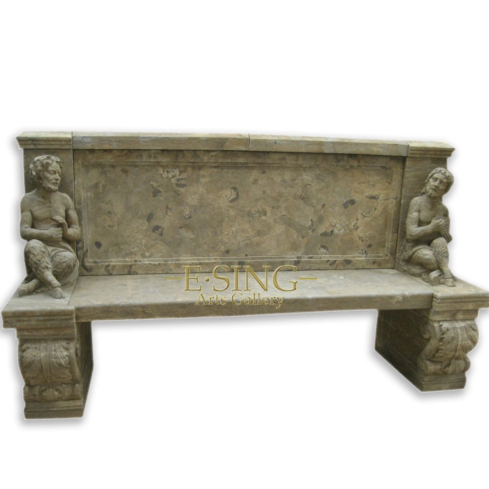 Antigo Jardim Exterior Decorativo Marble Long Bench